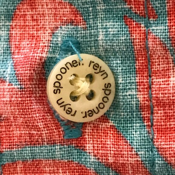 Vintage Reyn Spooner Hawaiian Shirt Men XXL Blue Floral Button Down Pullover - Picture 11 of 12